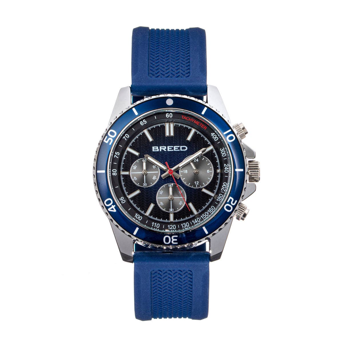 Breed Tempo Chronograph Watch with 24 - Hour Sub - Dial - Bundle Bus