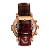 Heritor Automatic Legacy Leather-Band Watch with Day/Date