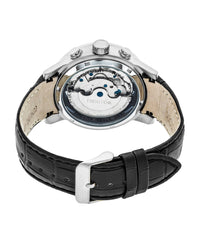 Heritor Automatic Hannibal Semi-Skeleton Leather-Band Watch