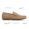 Vance Yates Perforated Slip-on Driving Penny Loafer