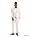 Champagne Solid Shiny U - Shape Vest Mens - suit - Bundle Bus