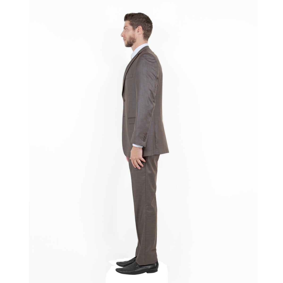 Cocoa Men's 2pc Sharkskin Suit Slim - Fit - Bundle Bus