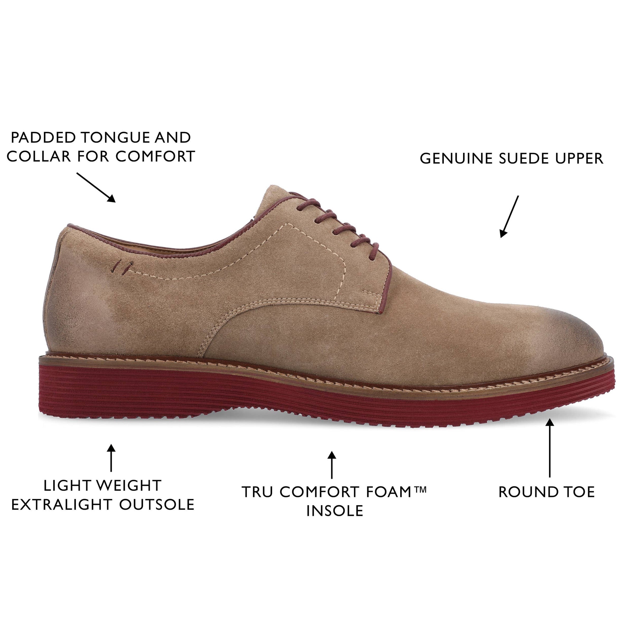 Thomas & Vine Seneca Plain Toe Derby