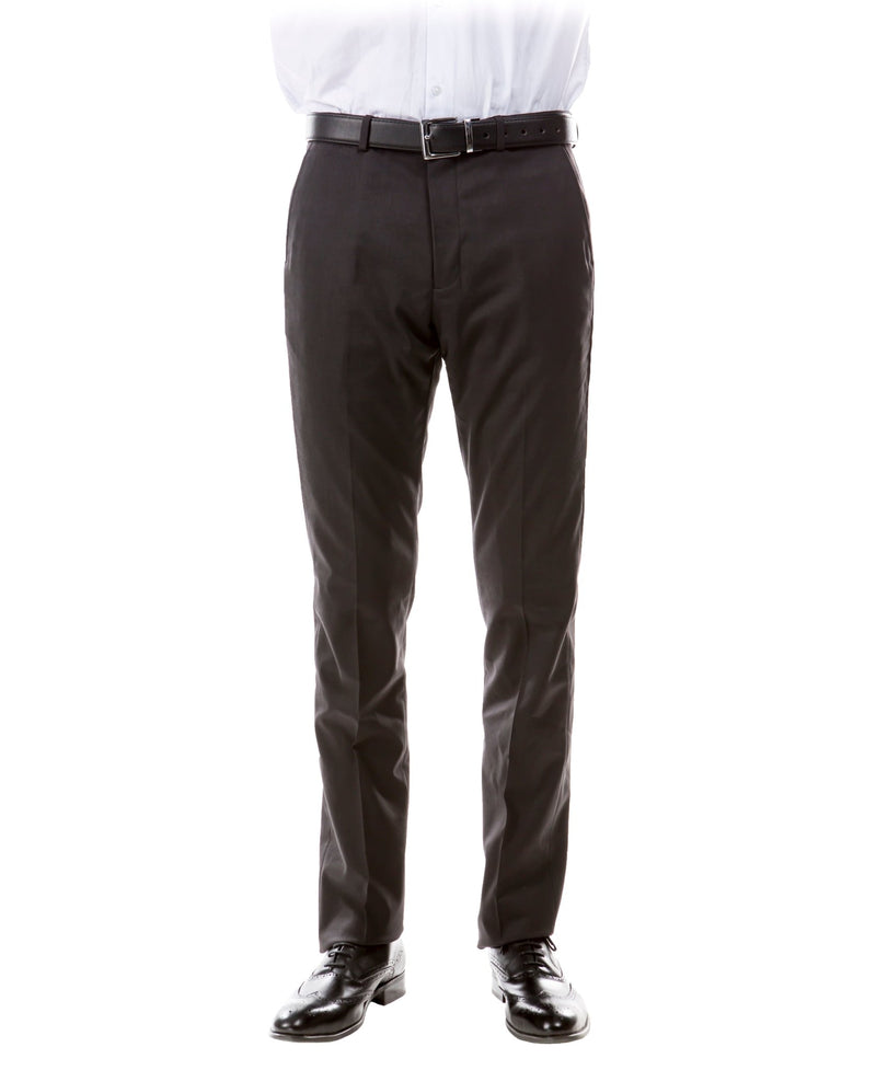 Dark Grey Zegarie Suit Separates Solid Men's Dress Pants - Bundle Bus