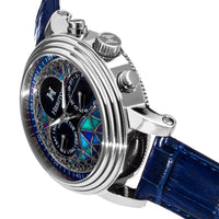 Heritor Automatic Legacy Leather-Band Watch with Day/Date