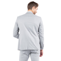 Gray Zegarie Notch Lapel Tuxedo Jacket For Men - Bundle Bus