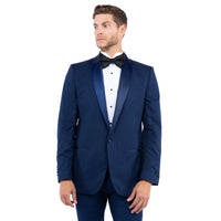 Gray Zegarie Shawl Collar Tuxedo Jacket For Men - Bundle Bus