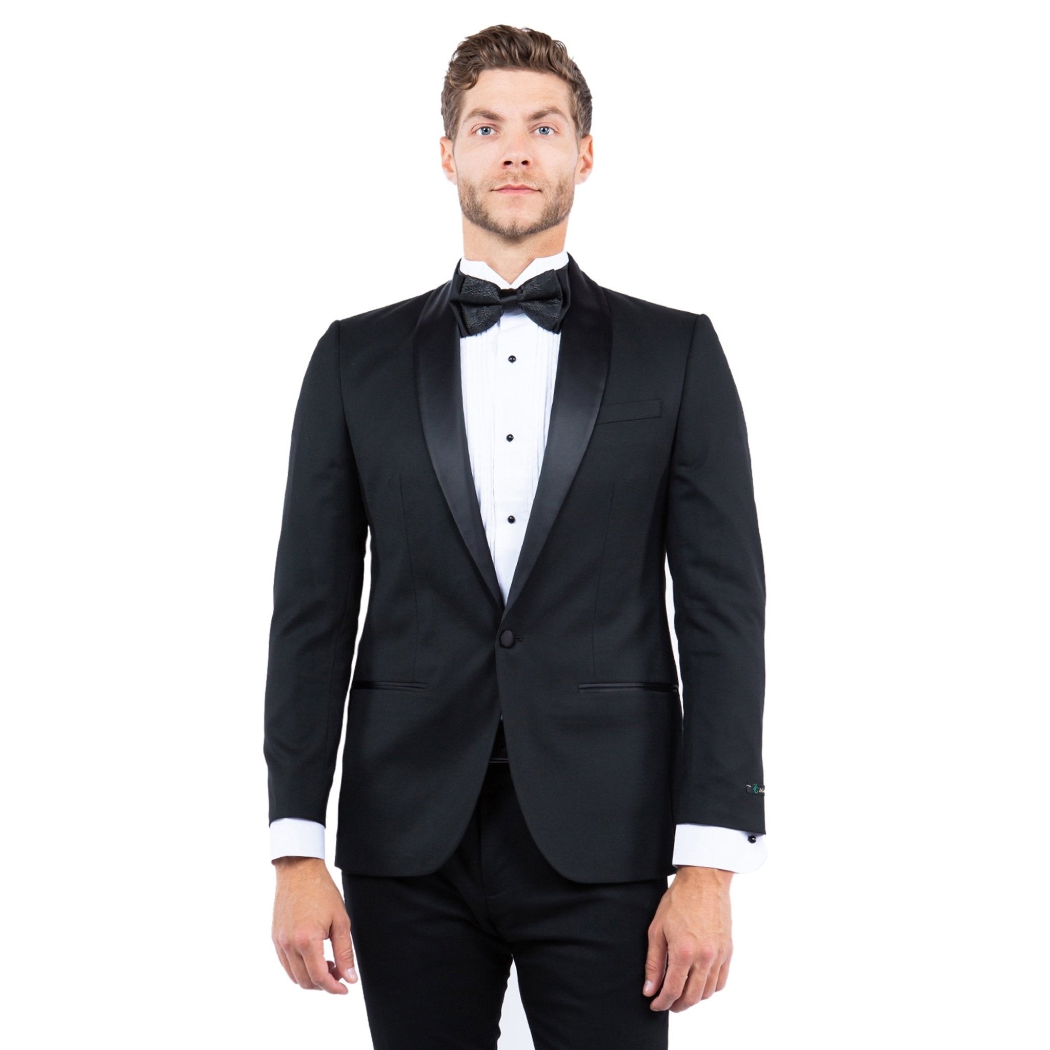 Gray Zegarie Shawl Collar Tuxedo Jacket For Men - Bundle Bus