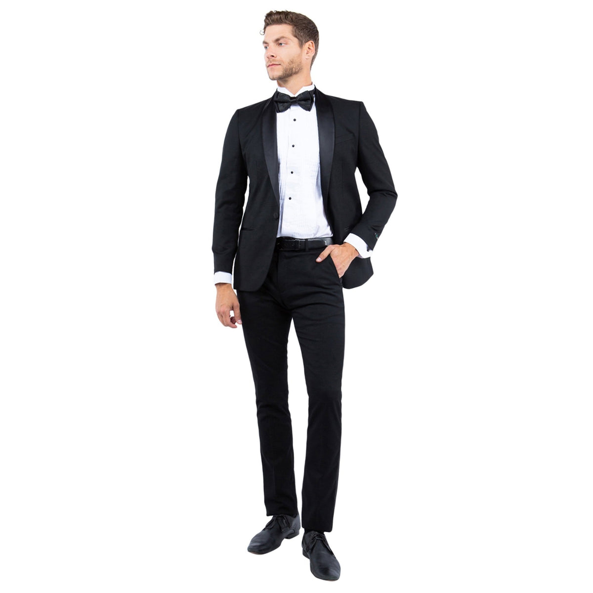 Gray Zegarie Shawl Collar Tuxedo Jacket For Men - Bundle Bus