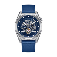 Heritor Automatic Amadeus Semi - Skeleton Leather - Band Watch - Bundle Bus
