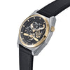 Heritor Automatic Amadeus Semi - Skeleton Leather - Band Watch - Bundle Bus
