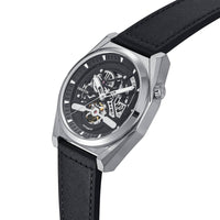 Heritor Automatic Amadeus Semi - Skeleton Leather - Band Watch - Bundle Bus