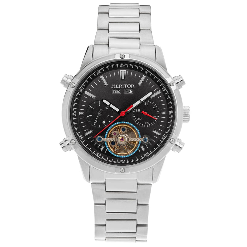 Heritor Automatic Wilhelm Semi - Skeleton Bracelet Watch - Bundle Bus