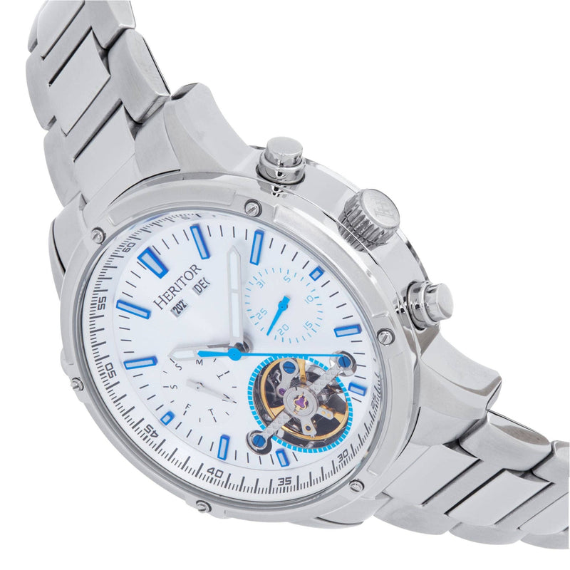 Heritor Automatic Wilhelm Semi - Skeleton Bracelet Watch - Bundle Bus