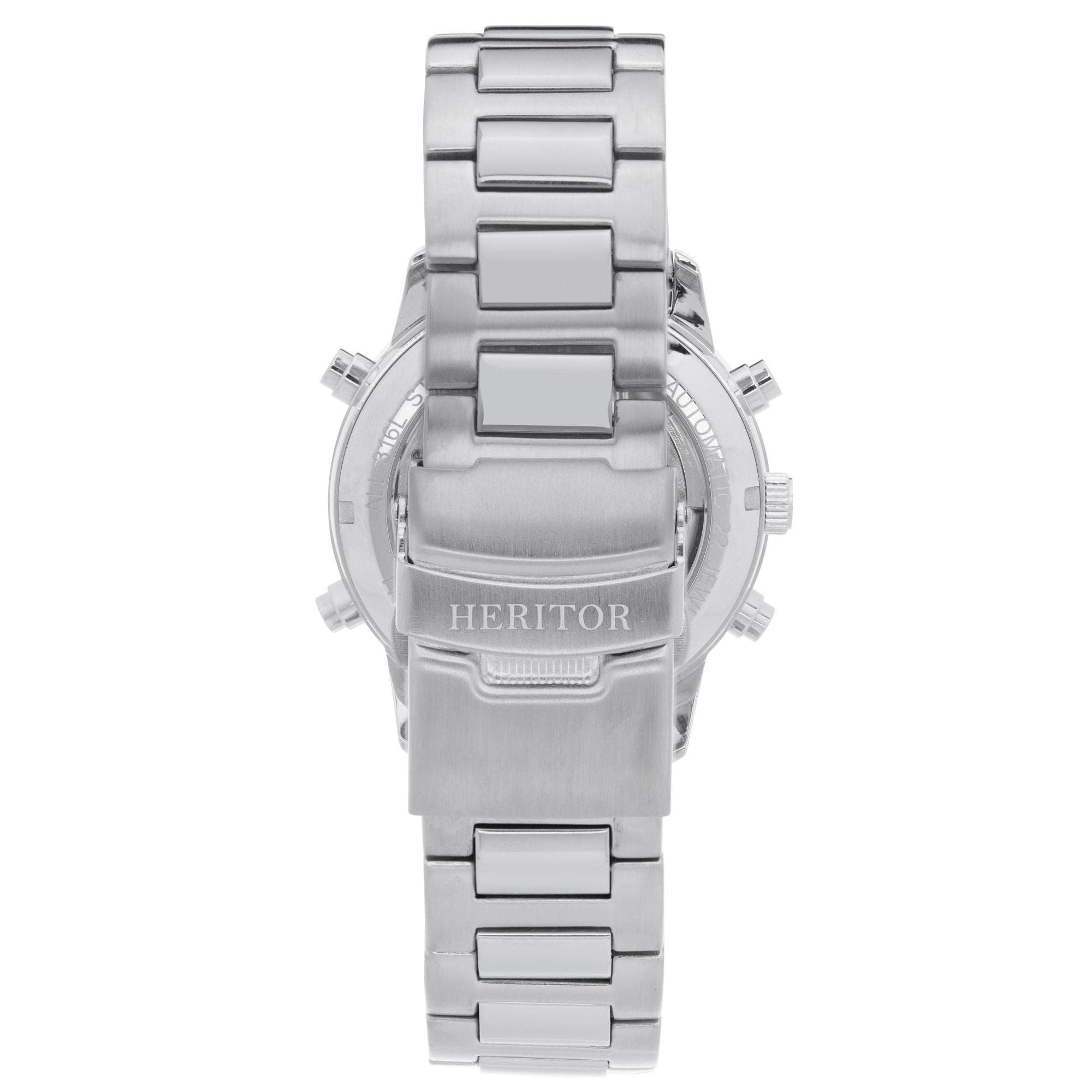 Heritor Automatic Wilhelm Semi - Skeleton Bracelet Watch - Bundle Bus