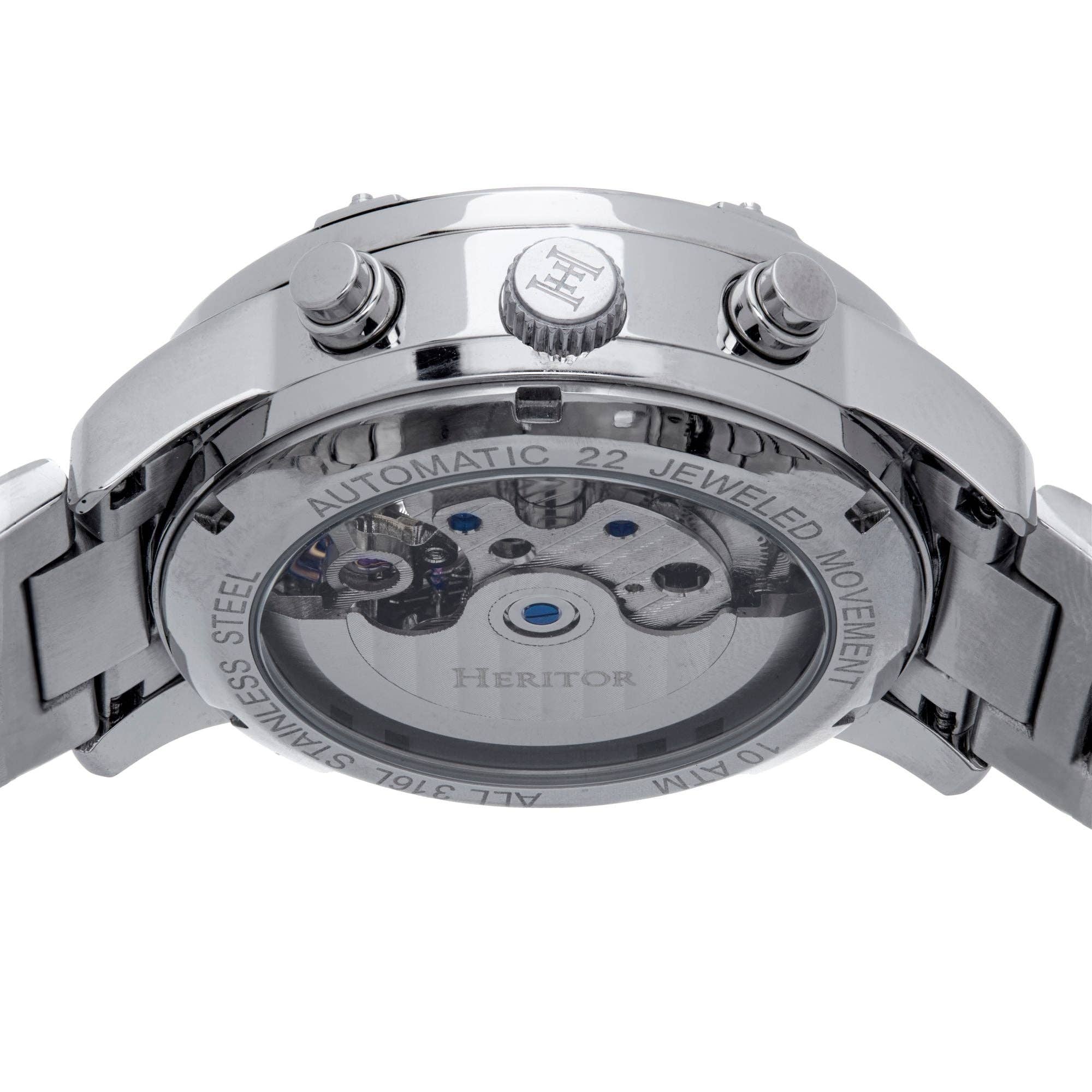 Heritor Automatic Wilhelm Semi - Skeleton Bracelet Watch - Bundle Bus