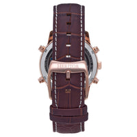 Heritor Automatic Wilhelm Semi - Skeleton Leather - Band Watch - Bundle Bus