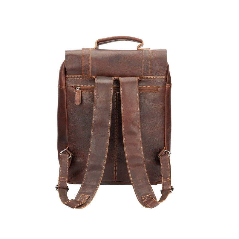 Melbourne Leather Laptop Backpack - Bundle Bus
