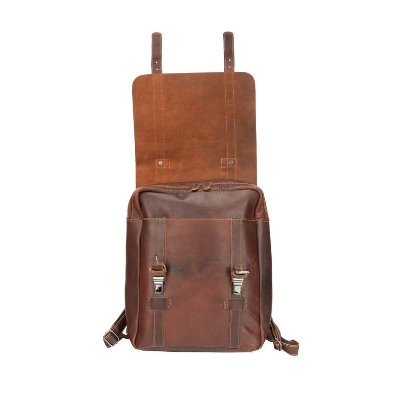 Melbourne Leather Laptop Backpack - Bundle Bus