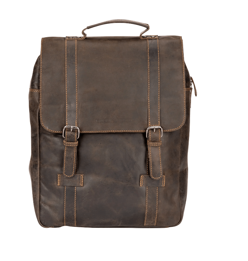 Melbourne Leather Laptop Backpack - Bundle Bus