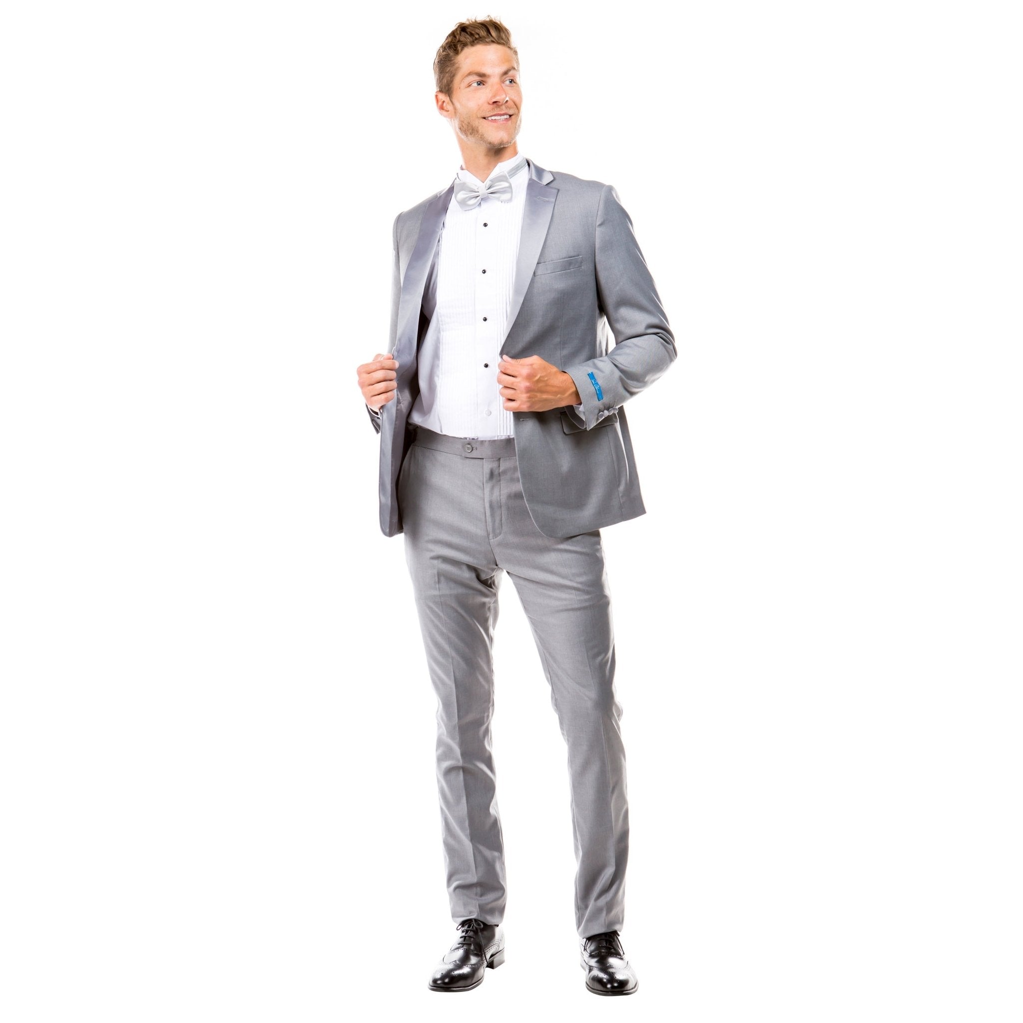 Men's 2pc Tuxedo Set w/ Satin Notch Lapel - Bundle Bus