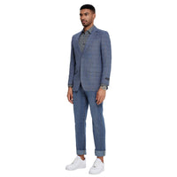 Men's Glen Check Slim - Fit Sport Coat Only - Bundle Bus