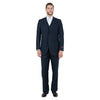 Men's Modern - Fit 3pc Pinstripe Suit, Notch Lapel - Bundle Bus