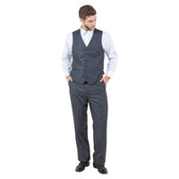 Men's Modern - Fit 3pc Pinstripe Suit, Notch Lapel - Bundle Bus