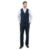Men's Modern - Fit 3pc Pinstripe Suit, Notch Lapel - Bundle Bus