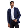 Men's Modern Fit Windowpane Sport Coat w/ Notch Lapel - Bundle Bus