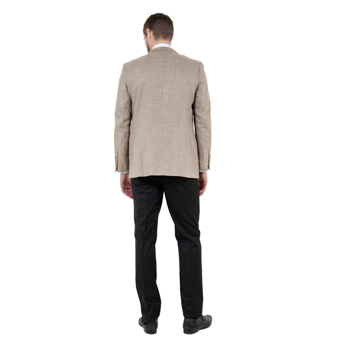 Mens Notch Lapel Blazer Only a Linen Look - Bundle Bus