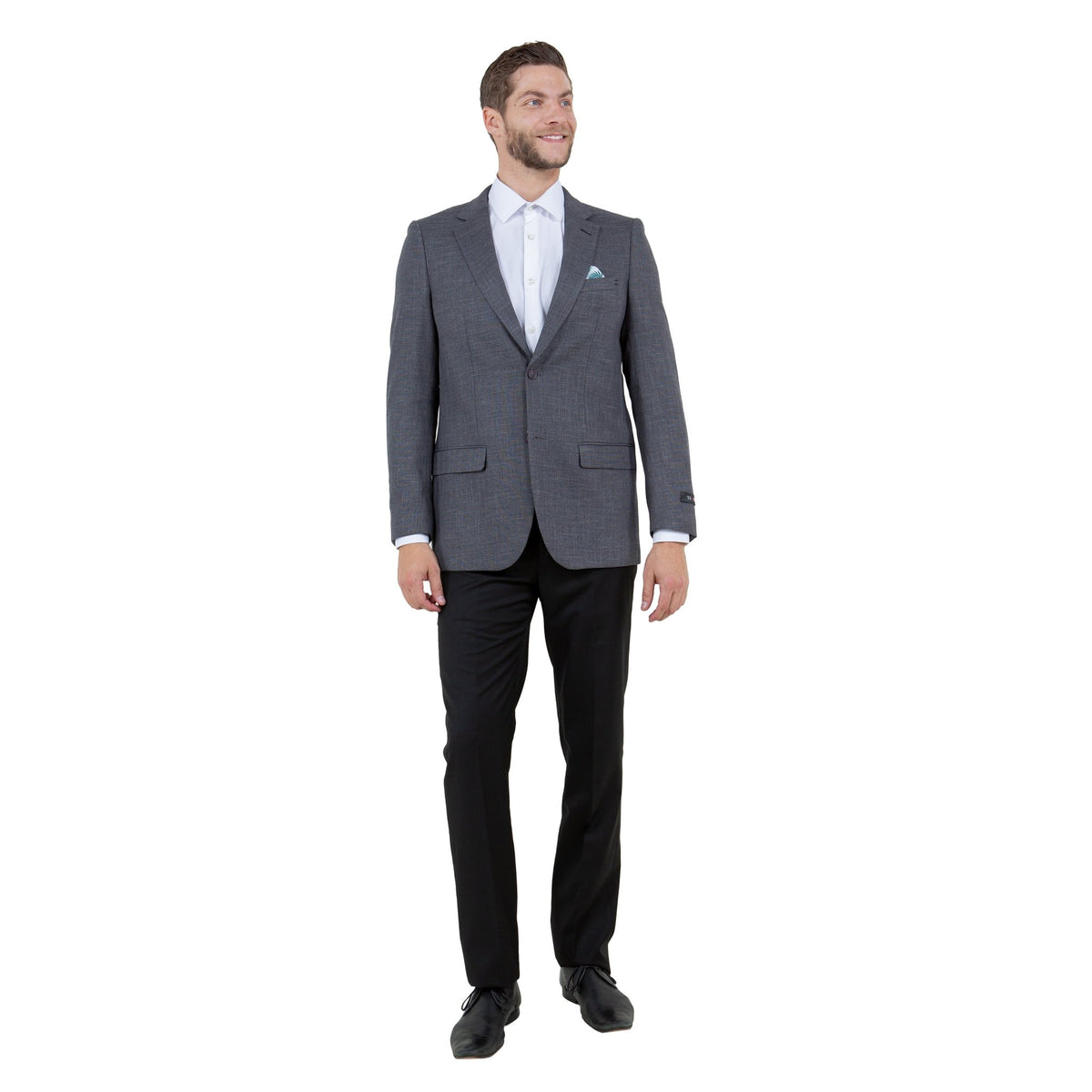 Mens Notch Lapel Blazer Only a Linen Look - Bundle Bus