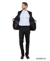 Mens Peak Lapel Blazer Only Solid Pattern - Bundle Bus