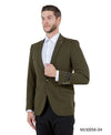 Mens Peak Lapel Blazer Only Solid Pattern - Bundle Bus