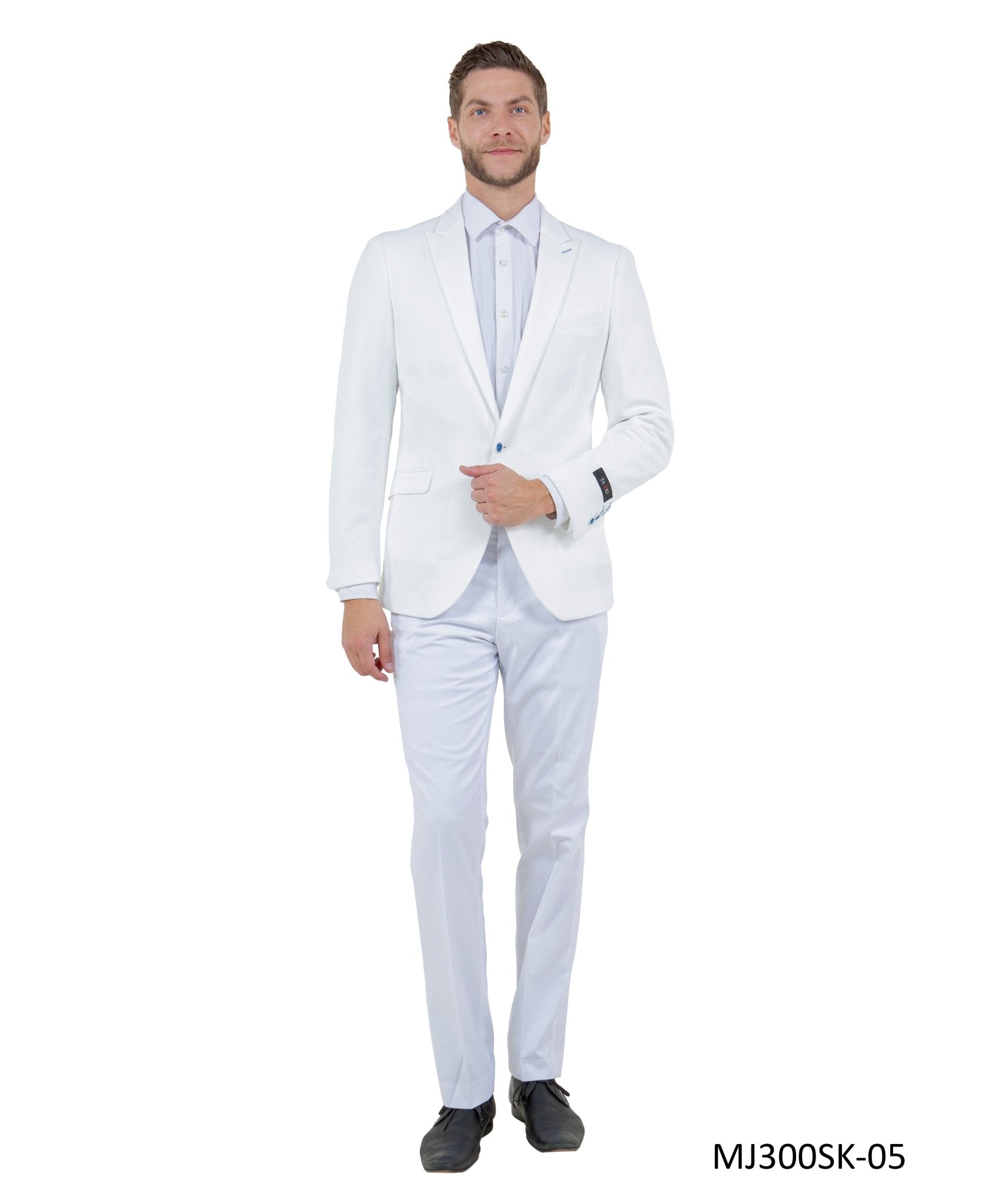 Mens Peak Lapel Blazer Only Solid Pattern - Bundle Bus