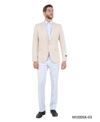 Mens Peak Lapel Blazer Only Solid Pattern - Bundle Bus