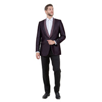 Men's Satin Textured Sport Coat Only - Bundle Bus