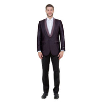 Men's Satin Textured Sport Coat Only - Bundle Bus