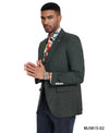 Men's Solid Textured Slim - Fit Blazer w/ Notch Lapel - Bundle Bus