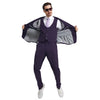 Men's Stacy Adams Hybrid - Fit 3pc Suit Set, Jacket Vest and Pants - Bundle Bus