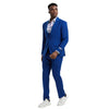 Men's Stacy Adams Hybrid - Fit 3pc Suit Set, Jacket Vest and Pants - Bundle Bus