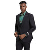 Men's Stacy Adams Hybrid - Fit 3pc Suit Set, Jacket Vest and Pants - Bundle Bus
