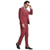 Men's Stacy Adams Hybrid - Fit 3pc Suit Set, Jacket Vest and Pants - Bundle Bus