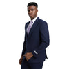 Men's Stacy Adams Hybrid - Fit 3pc Suit Set, Jacket Vest and Pants - Bundle Bus