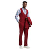 Men's Stacy Adams Hybrid - Fit 3pc Suit Set, Jacket Vest and Pants - Bundle Bus