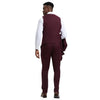 Men's Stacy Adams Hybrid - Fit 3pc Suit Set, Jacket Vest and Pants - Bundle Bus