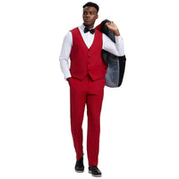 Men's Stacy Adams Hybrid - Fit 3pc Tuxedo Set - Bundle Bus