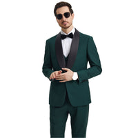 Men's Stacy Adams Hybrid - Fit 3pc Tuxedo Set - Bundle Bus