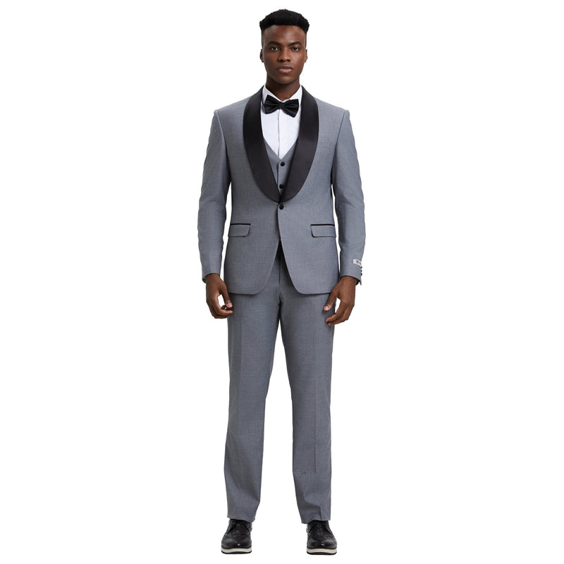 Men's Stacy Adams Hybrid - Fit 3pc Tuxedo Set - Bundle Bus