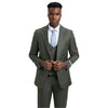 Men's Stacy Adams Sharkskin 3 - Piece Suit - Bundle Bus